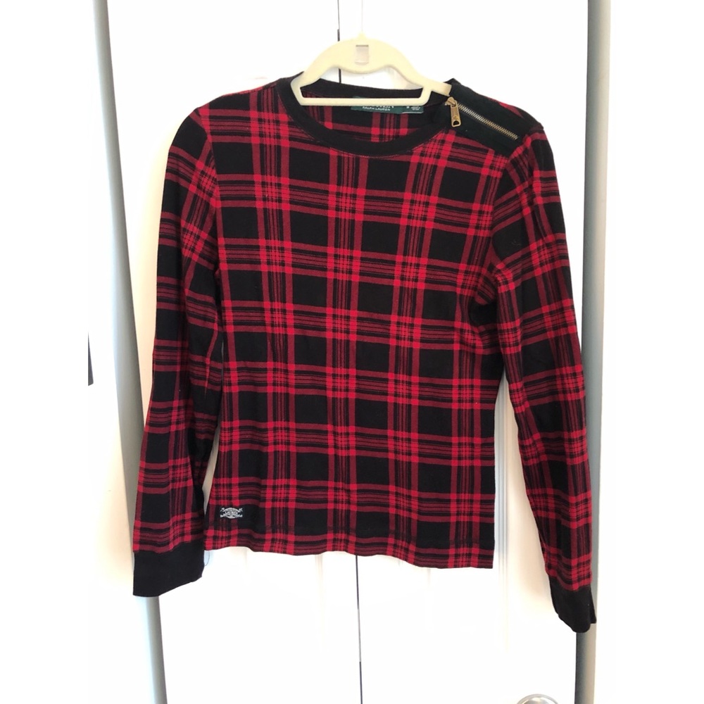 Ralph Lauren Buffalo Plaid Red & Black Plaid Shirt